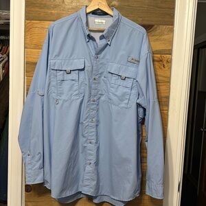 Columbia Men's Long Sleeve Button Down PFG‎ Bahama Shirt XL